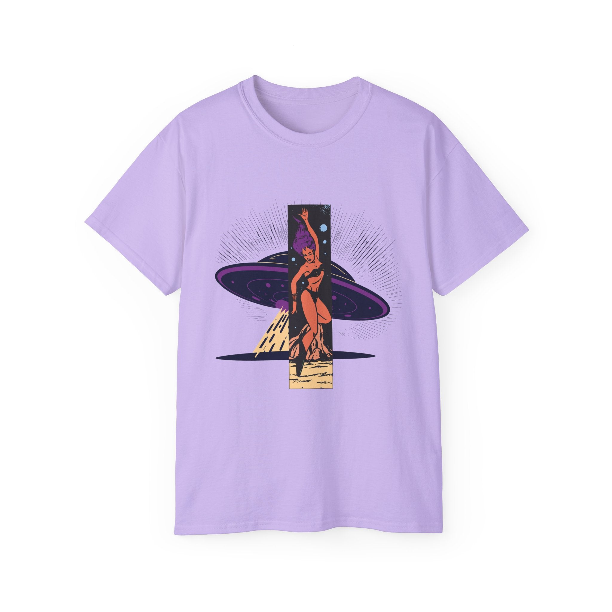 Space Warrior - Unisex Cotton Tee (Front) - Damned Threads